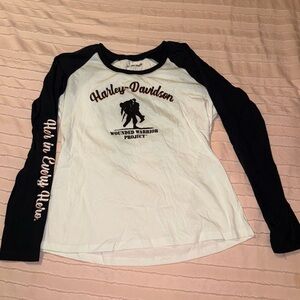 Harley-Davidson Black and White LS Tee